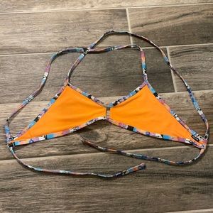 Jolyn rare print vent bikini top